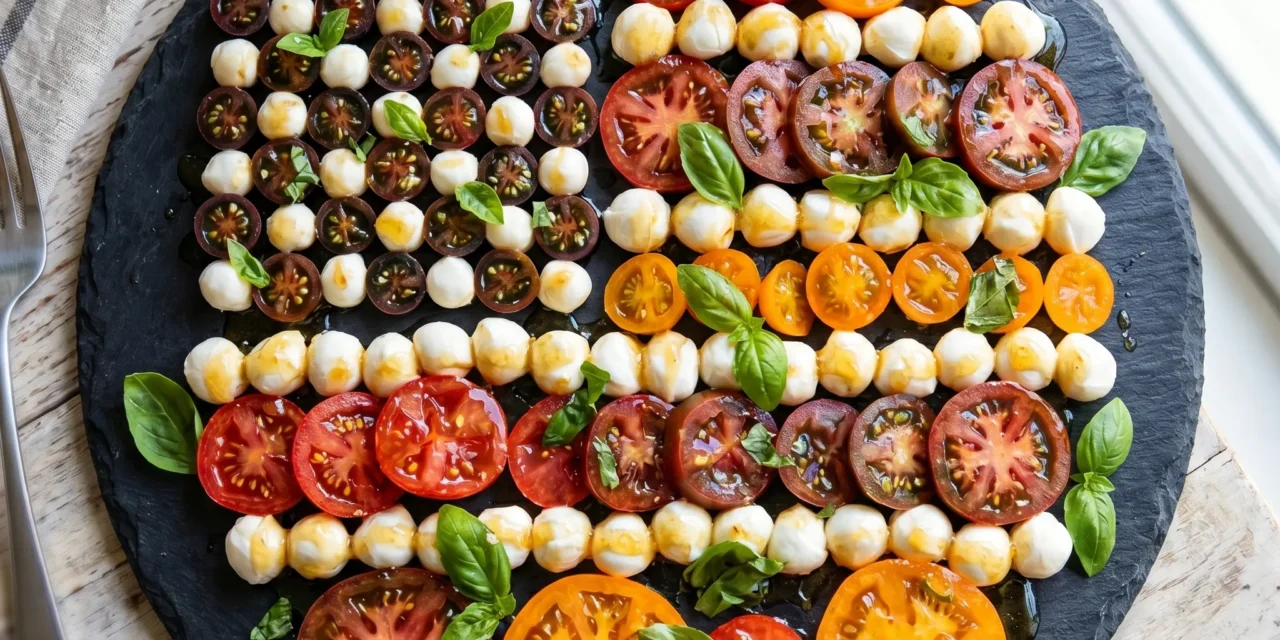American Flag Caprese Salad – A Festive and Flavorful Treat