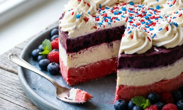 Celebrate with Delicious American Flag Ice Cream Cake