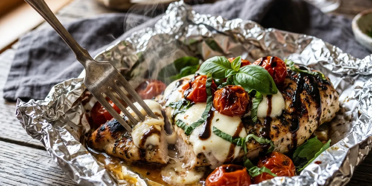 Caprese Chicken Foil Packs: A Flavorful and Easy Dinner Idea