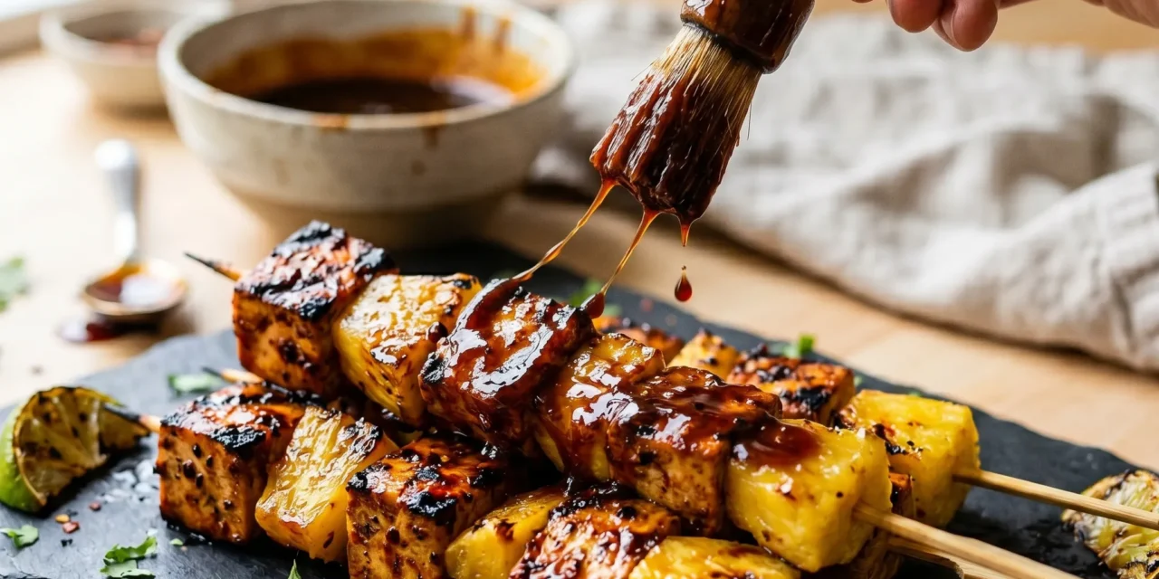 Chipotle Tofu and Pineapple Skewers: A Flavorful Summer Treat