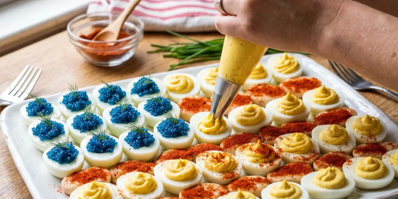 Deviled Egg American Flag: A Fun and Festive Appetizer