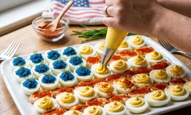 Deviled Egg American Flag: A Fun and Festive Appetizer