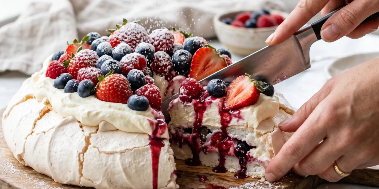 Frozen Pavlova with Berries: A Refreshing Summer Treat