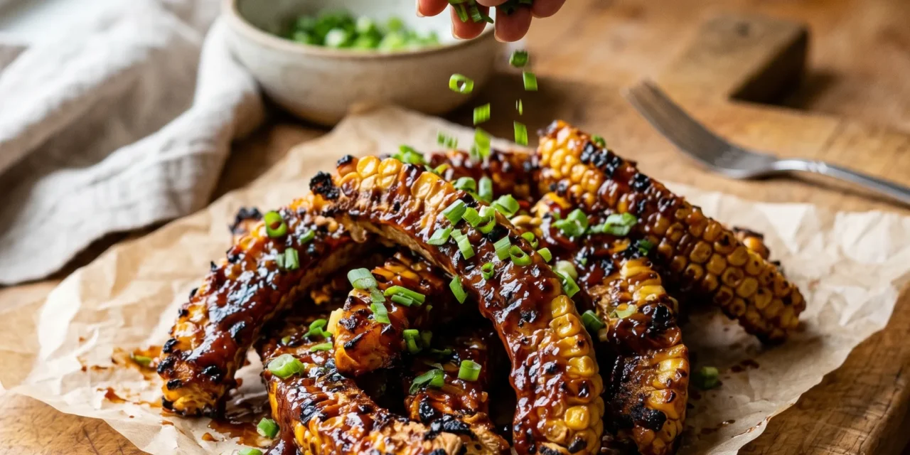 Grilled Barbecued Corn Ribs for a Delicious Summer Treat