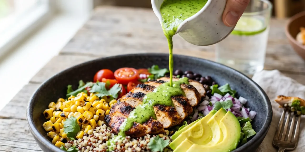 Peruvian Chicken, Avocado & Quinoa Salad for a Fresh, Flavorful Meal