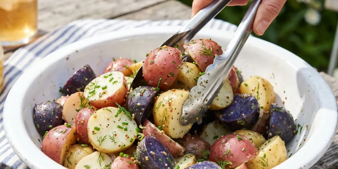 Red, White & Blue Potato Salad: A Festive and Flavorful Dish