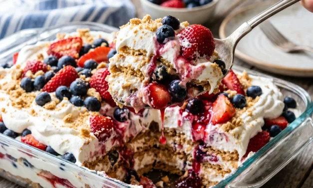 Red, White and Blue Icebox Cake: A Festive and Refreshing Dessert