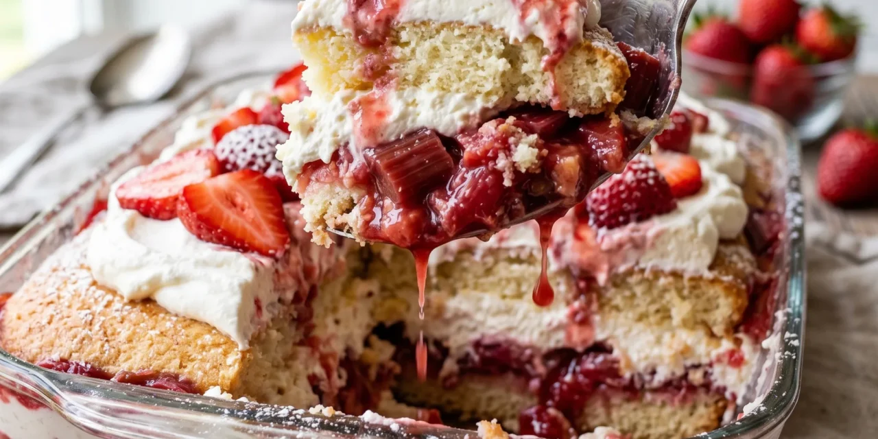 Strawberry Rhubarb Shortcake: A Fresh and Fluffy Treat