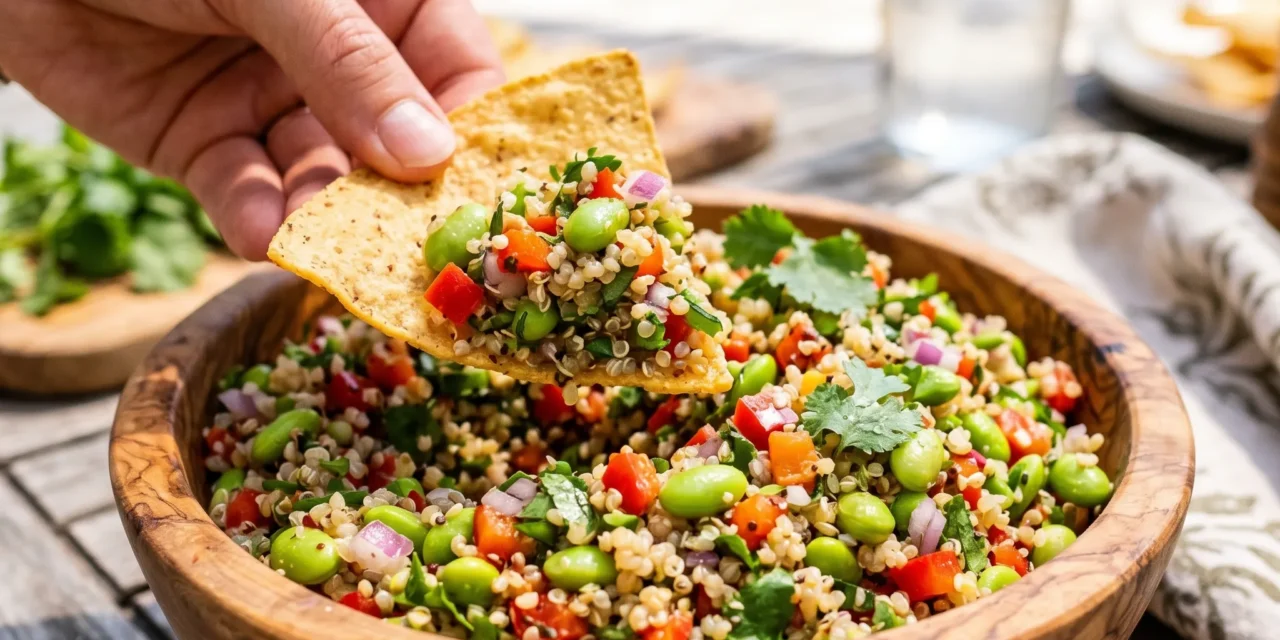 Viral Quinoa and Edamame Caviar: A Fresh and Flavorful Delight