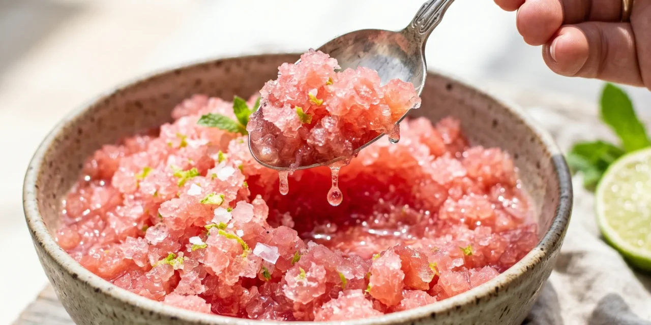 Watermelon Margarita Granita: A Refreshing Summer Delight