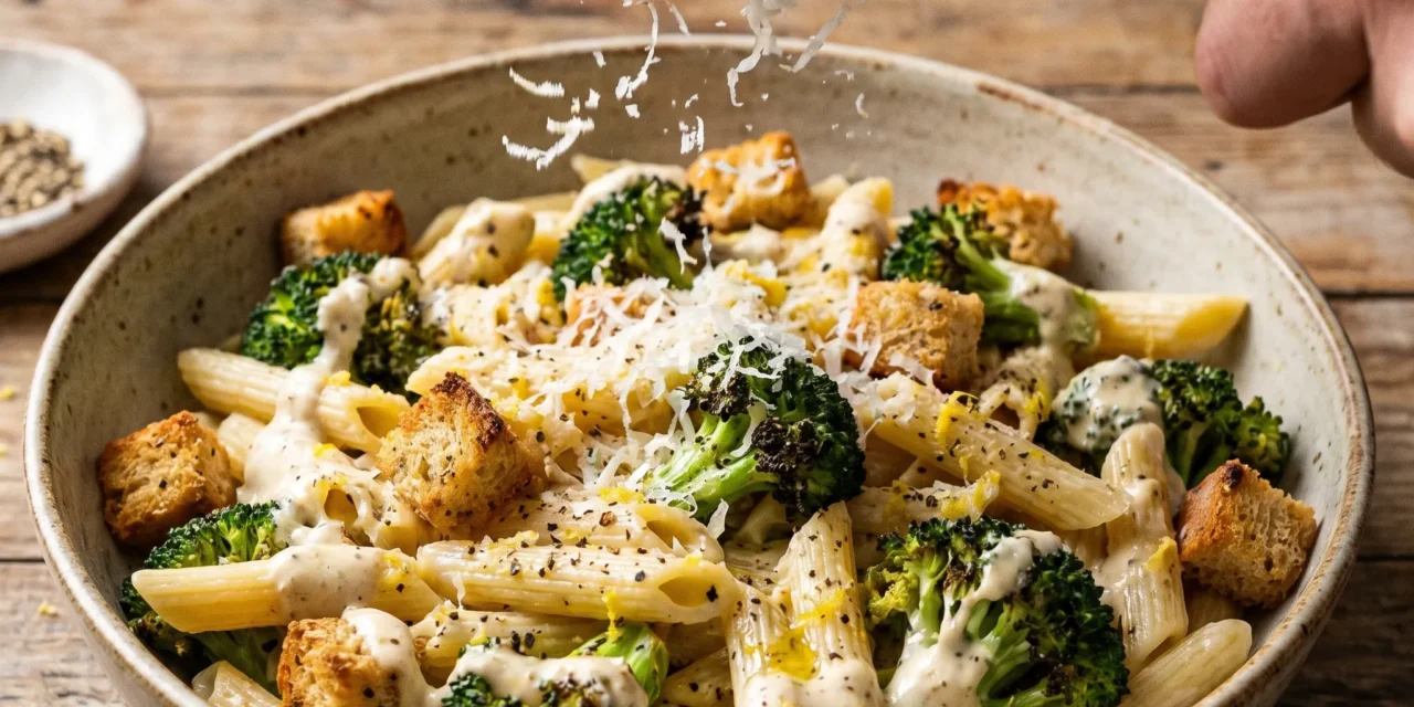 Broccoli Caesar Pasta Salad: A Quick and Tasty Dish