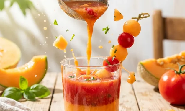 Cantaloupe-Tomato Gazpacho: A Refreshing Summer Delight