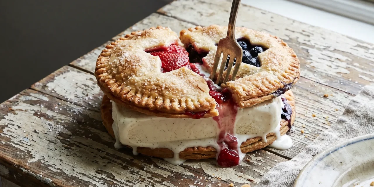 Patriotic Hand Pie Ice Cream Sandwiches: A Delicious Summer Delight