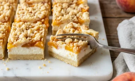 Peaches & Cream Bars: A Simple and Sweet Delight
