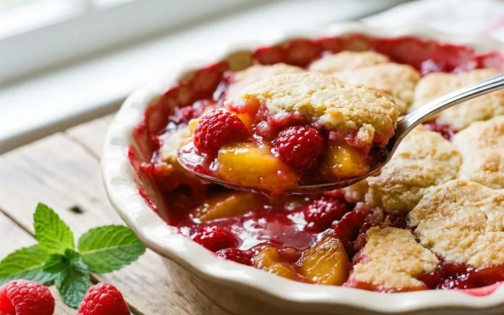 Raspberry Peach Cobbler: A Sweet Summer Delight