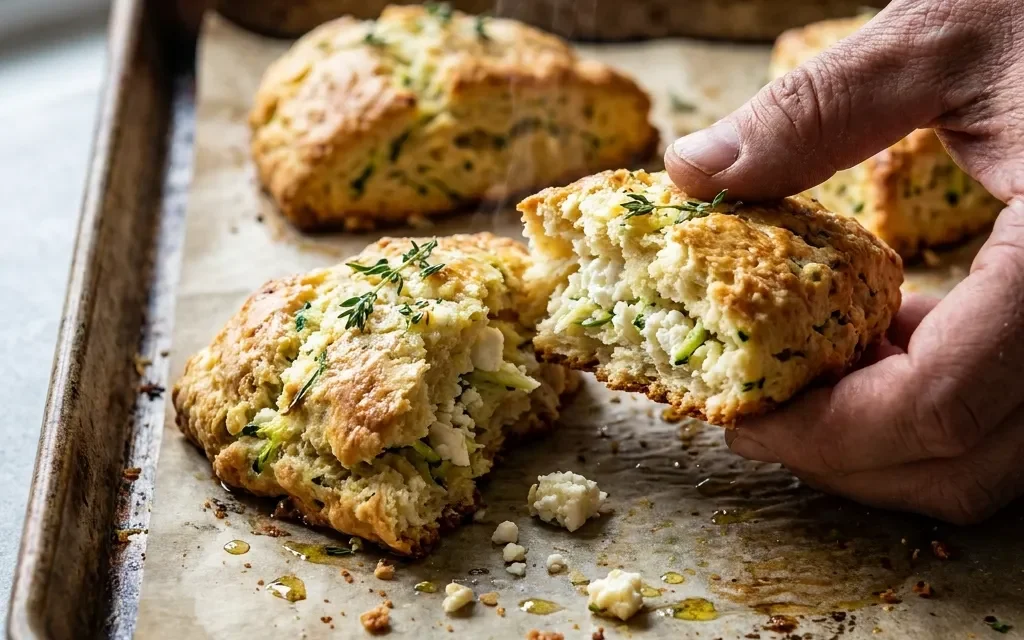 Savory Feta and Thyme Zucchini Scones: A Delicious Treat