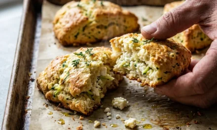 Savory Feta and Thyme Zucchini Scones: A Delicious Treat