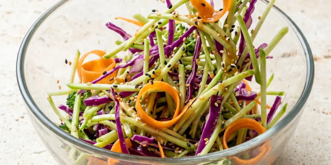 Sesame Broccoli Slaw: A Refreshing and Crunchy Delight