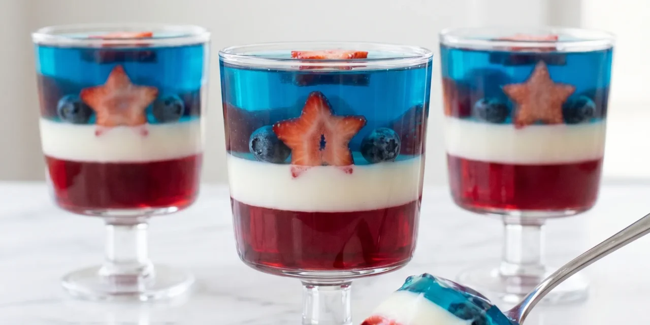 Stars-and-Stripes Gelatin: A Festive and Fun Treat