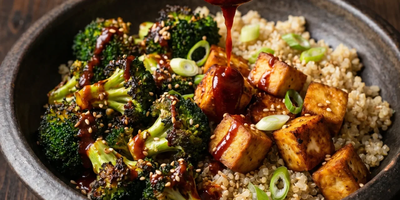 Sticky Gochujang Broccoli Tofu Bowl: A Flavorful Vegan Delight