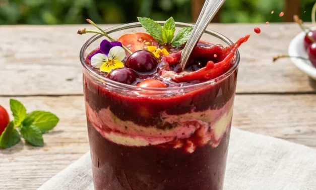 Tomato and Sour Cherry Gazpacho: A Refreshing Twist on Classic Soup