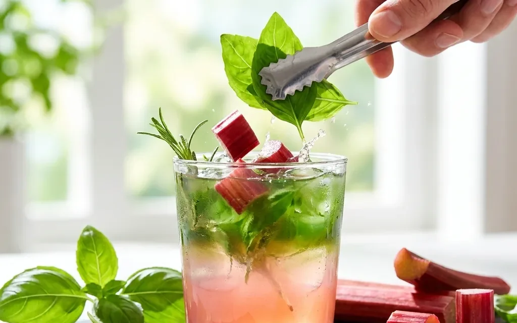 Basil Rhubarb Shrub: A Refreshing and Flavorful Drink