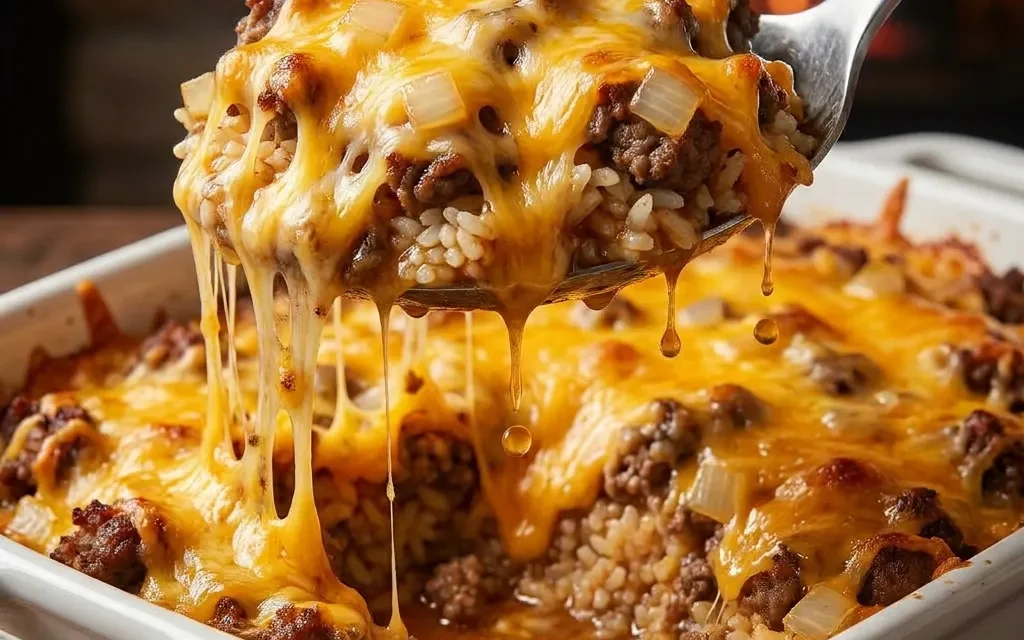 Cheeseburger Rice Bake: A Quick and Comforting Family Favorite