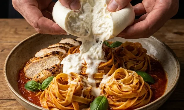 Chicken Burrata Pasta: A Creamy, Comforting Dinner Recipe
