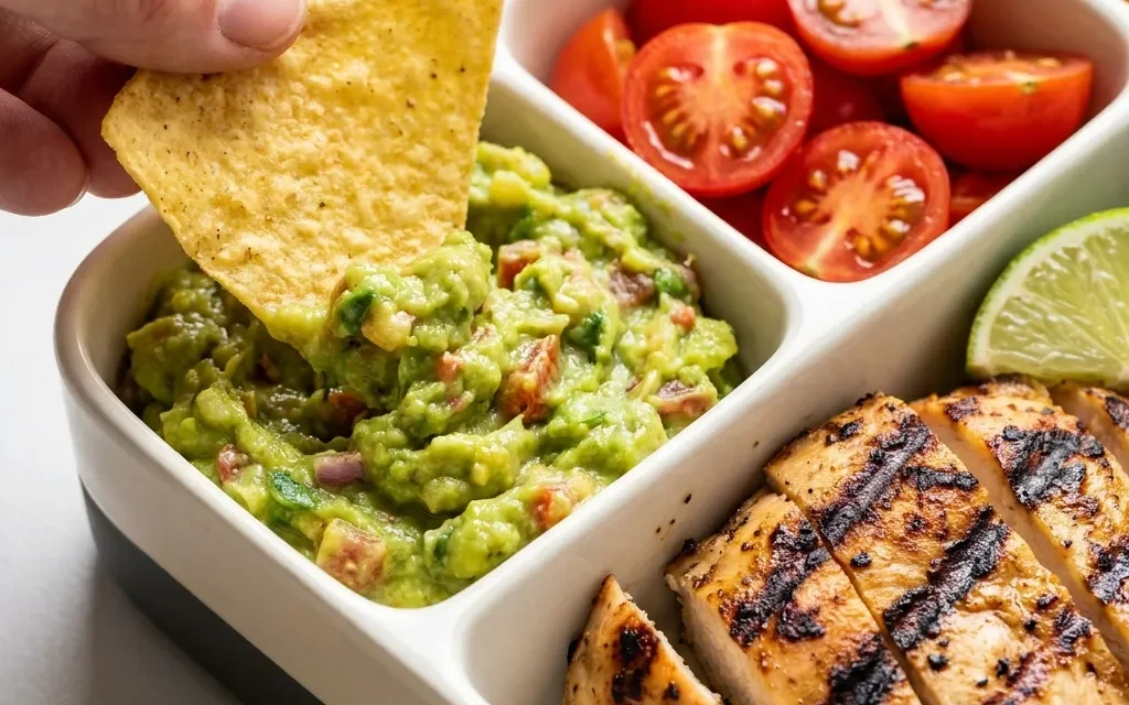 Chicken and Guacamole Bento: A Quick and Delicious Meal Idea