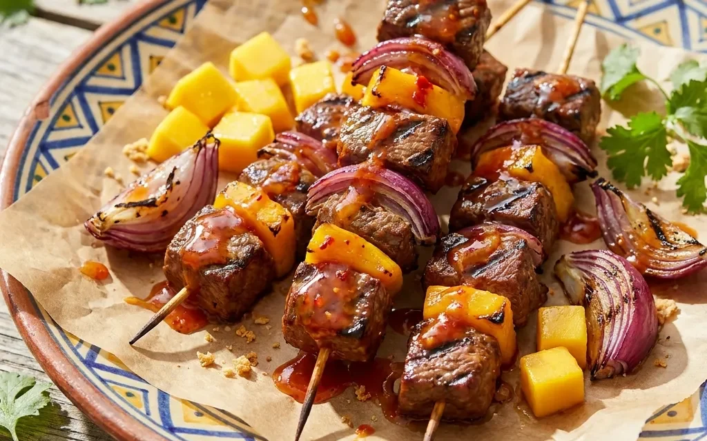 Chile Mango Steak Skewers: A Flavorful Grilling Delight