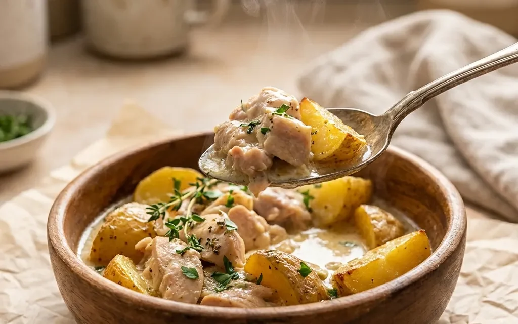 Creamy One-Pan Chicken & Potatoes: A Simple and Delicious Dinner