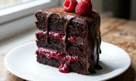 Indulge in the Decadent Double Chocolate Raspberry Cake