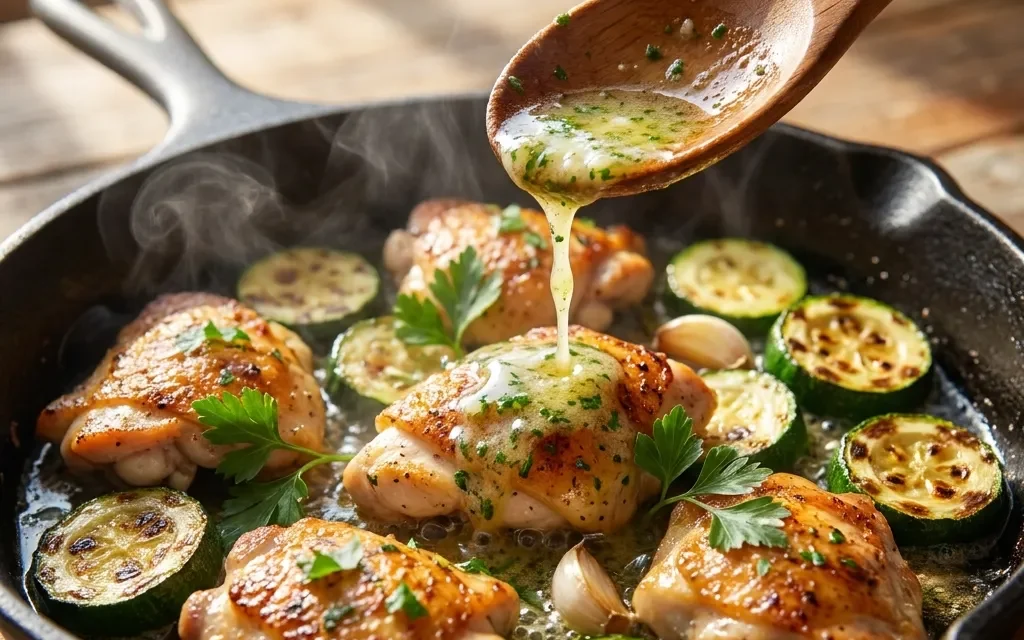 Garlic Butter Chicken Zucchini Skillet: A Quick and Flavorful Delight
