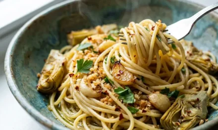 Garlicky Artichoke Spaghetti: A Delicious and Simple Recipe
