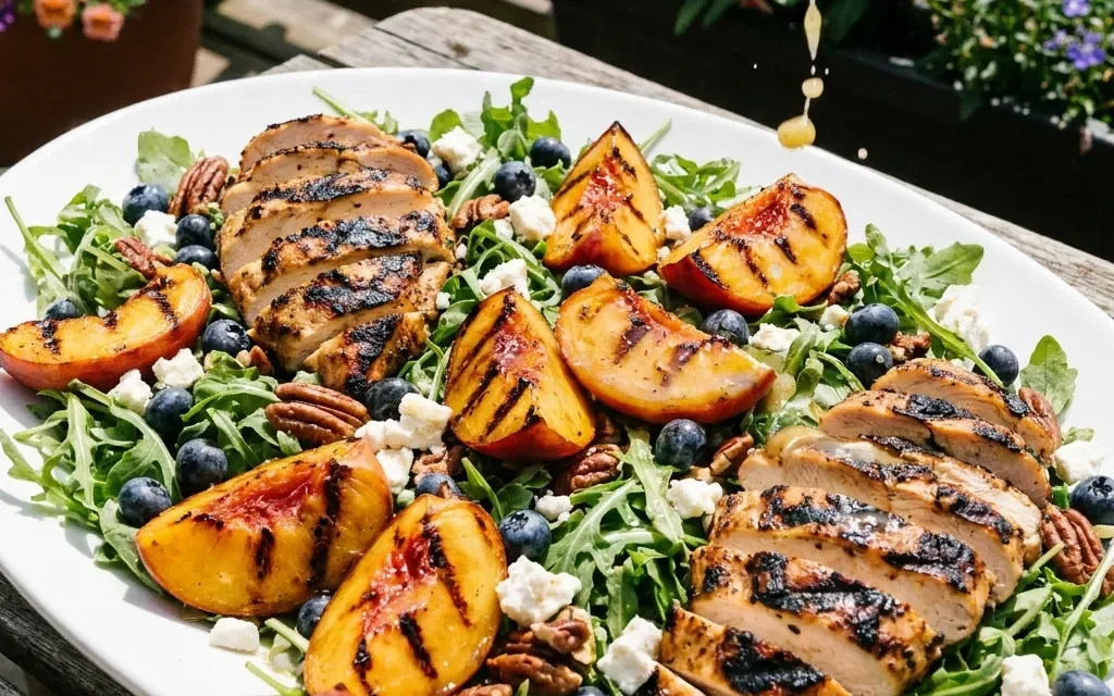 Grilled Peach Chicken Salad: A Fresh and Flavorful Meal