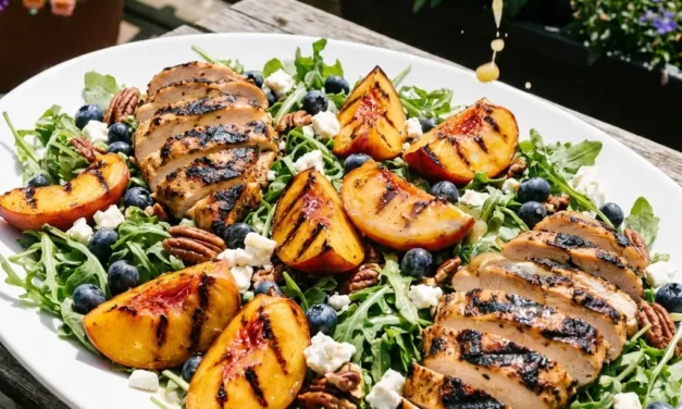 Grilled Peach Chicken Salad: A Fresh and Flavorful Meal