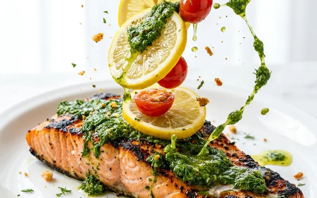 Grilled Salmon with Dill Chimichurri: A Flavorful Delight