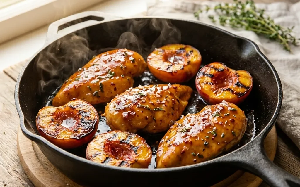 Hot Honey Peach Chicken: A Sweet and Spicy Family Favorite