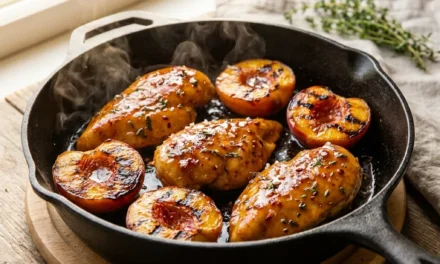Hot Honey Peach Chicken: A Sweet and Spicy Family Favorite