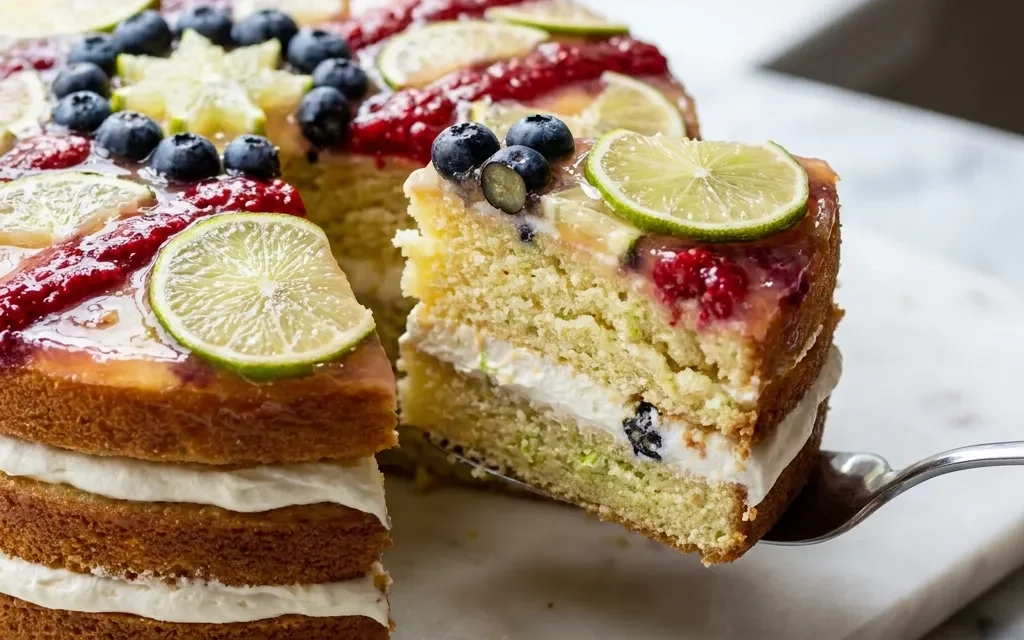 Lemon Lime Flag Cake: The Perfect Festive Dessert