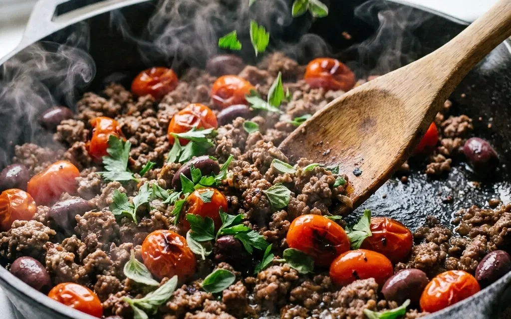 Mediterranean Beef Skillet: A Delicious One-Pan Wonder
