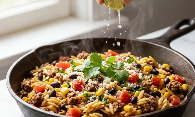 Mexican Beef Orzo: A Flavorful 30-Minute Dinner Delight