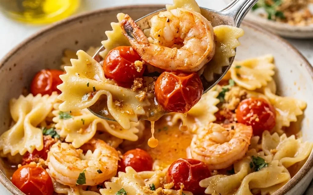 Summer Shrimp Pasta with Cherry Tomatoes