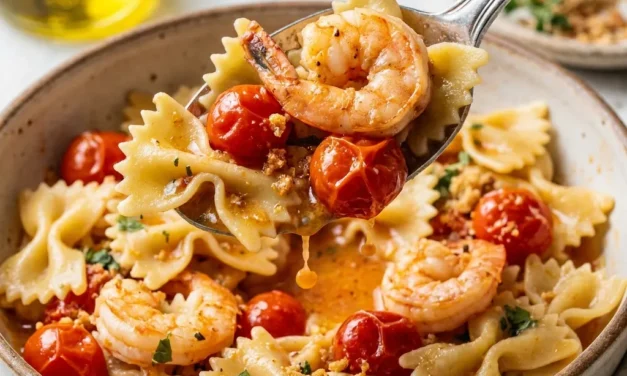 Summer Shrimp Pasta with Cherry Tomatoes