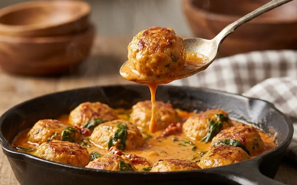 Tuscan Chicken Meatballs: The Perfect Comfort Food Delight