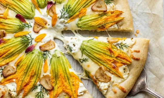 White Pizza with Zucchini Blossoms: A Deliciously Unique Twist