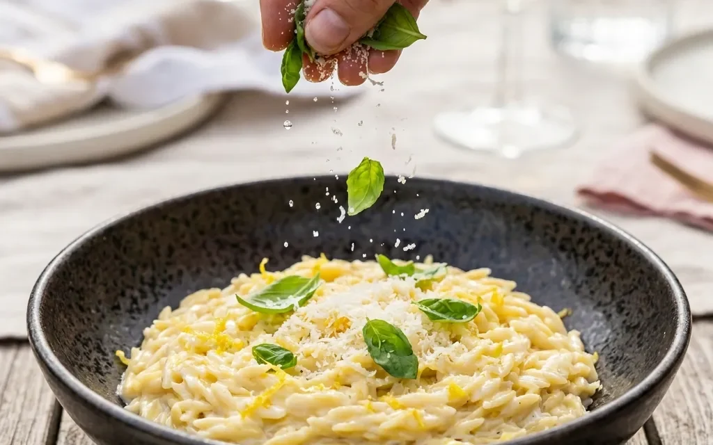 Creamy Lemon Orzo: A Quick and Delicious Dinner Idea