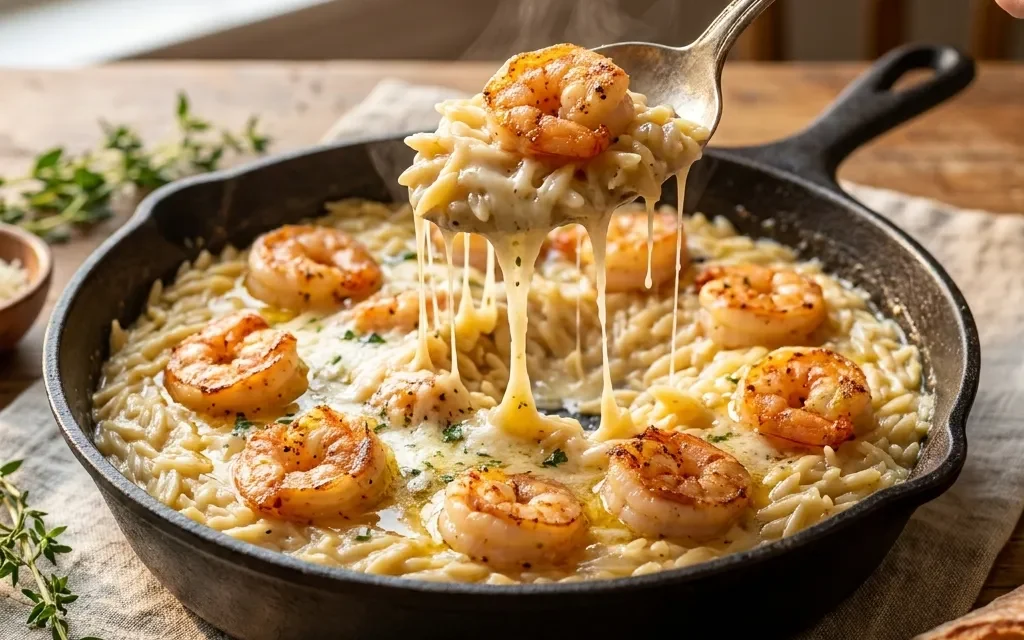 Garlic Butter Shrimp Orzo: A Quick and Flavorful Delight