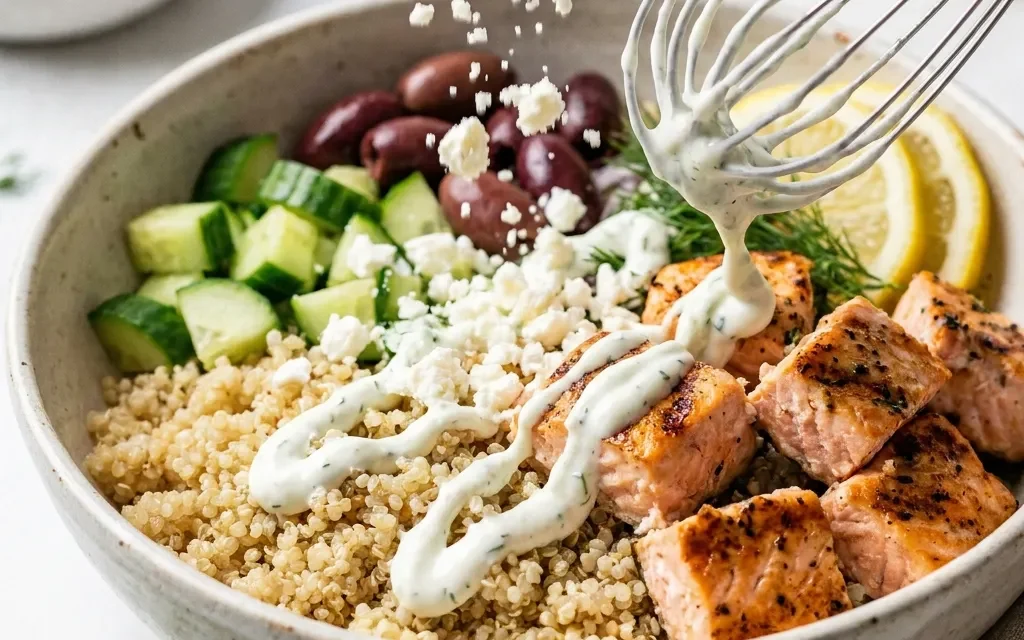 Mediterranean Salmon Bowls: A Flavorful 30-Minute Meal