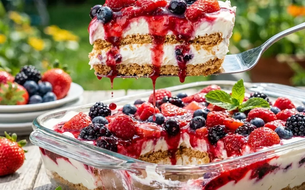 No Bake Berry Lasagna: A Delightfully Easy Summer Dessert